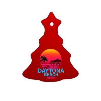 Daytona Beach Florida Ceramic Tree Ornament