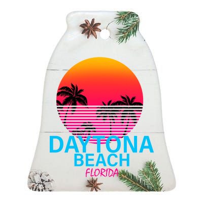 Daytona Beach Florida Ceramic Bell Ornament