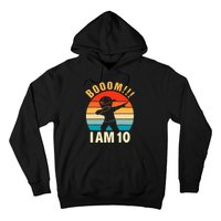 Dabbing Birthday 10 Years Old 10th Birthday Outfit Boy Hoodie