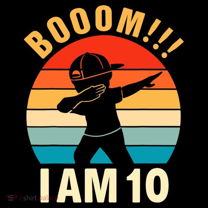 Dabbing Birthday 10 Years Old 10th Birthday Outfit Boy T-Shirt