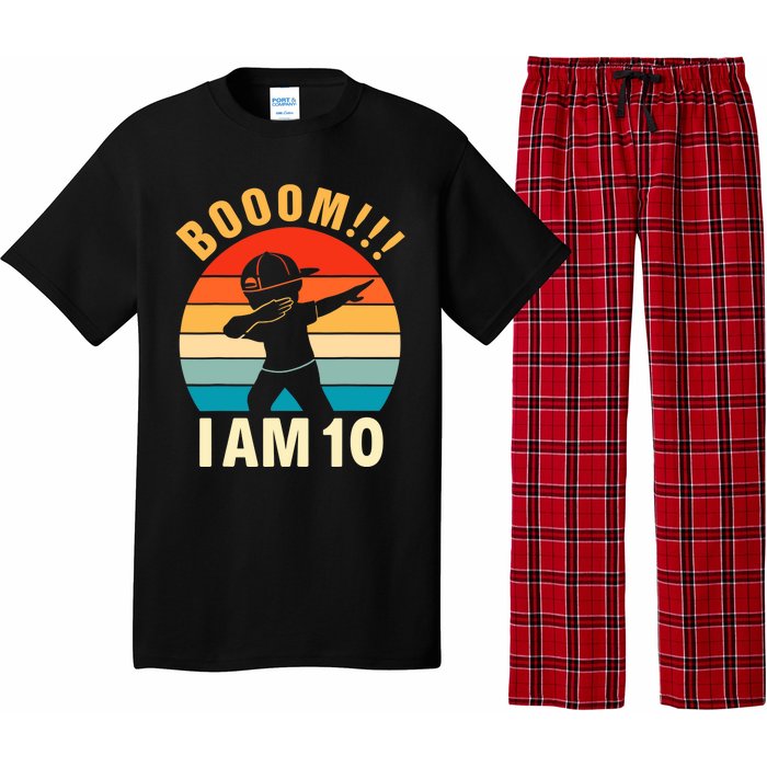 Dabbing Birthday 10 Years Old 10th Birthday Outfit Boy Pajama Set