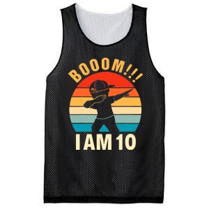 Dabbing Birthday 10 Years Old 10th Birthday Outfit Boy Mesh Reversible Basketball Jersey Tank