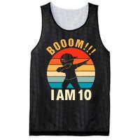 Dabbing Birthday 10 Years Old 10th Birthday Outfit Boy Mesh Reversible Basketball Jersey Tank