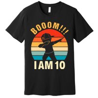 Dabbing Birthday 10 Years Old 10th Birthday Outfit Boy Premium T-Shirt