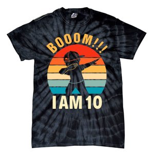 Dabbing Birthday 10 Years Old 10th Birthday Outfit Boy Tie-Dye T-Shirt