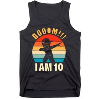 Dabbing Birthday 10 Years Old 10th Birthday Outfit Boy Tank Top