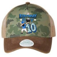 Dabbing Boy 10 Year Old Bowling Player 10th Birthday Party Legacy Tie Dye Trucker Hat