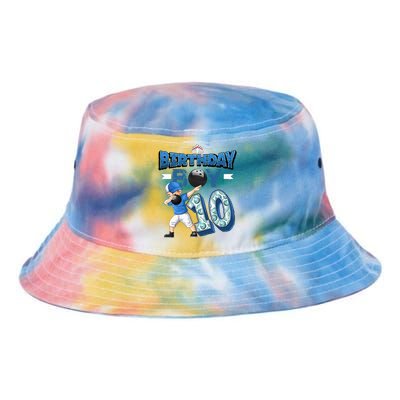 Dabbing Boy 10 Year Old Bowling Player 10th Birthday Party Tie Dye Newport Bucket Hat