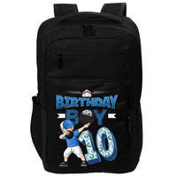 Dabbing Boy 10 Year Old Bowling Player 10th Birthday Party Impact Tech Backpack