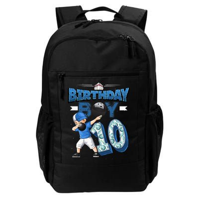 Dabbing Boy 10 Year Old Bowling Player 10th Birthday Party Backpack