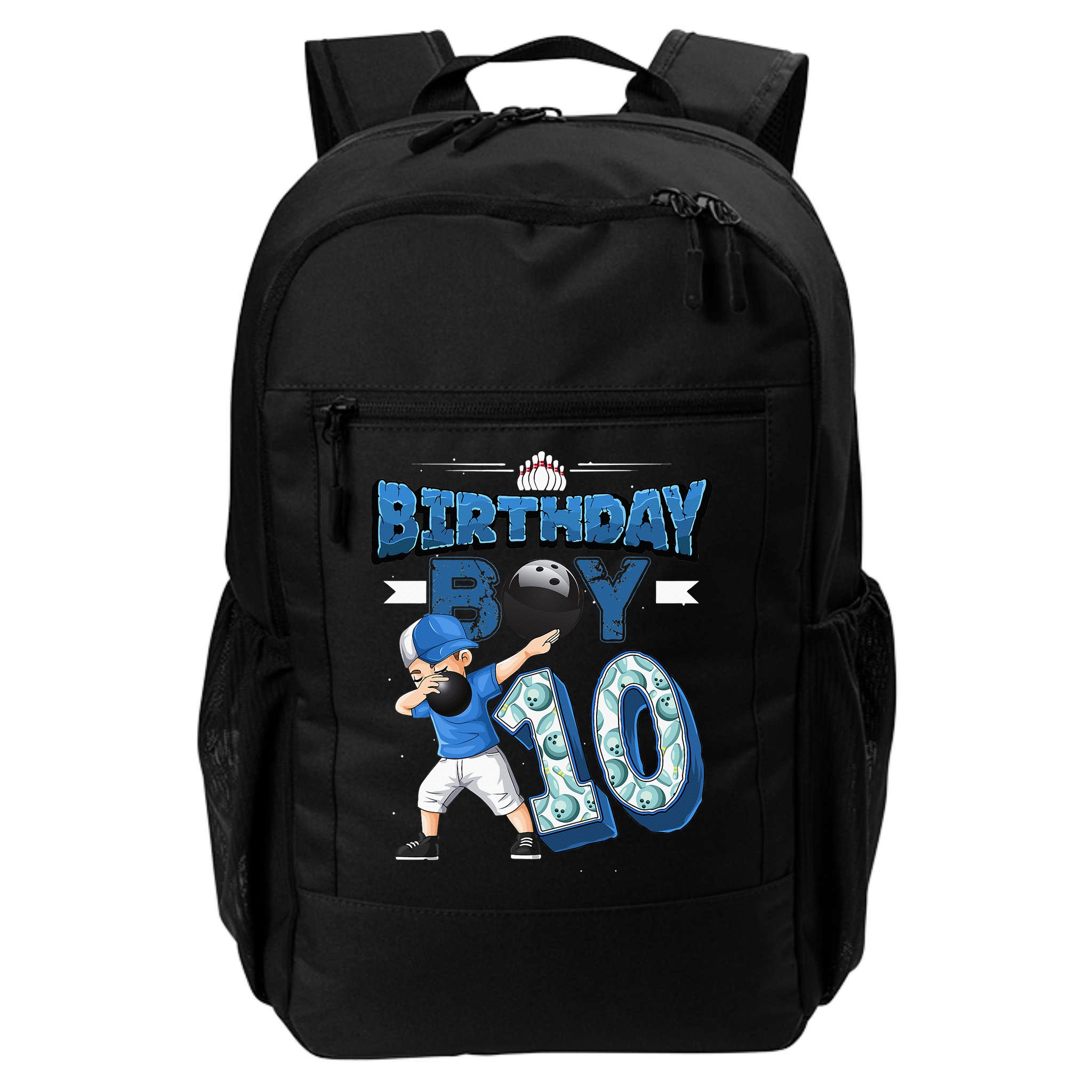 Dabbing Boy 10 Year Old Bowling Player 10th Birthday Party Backpack