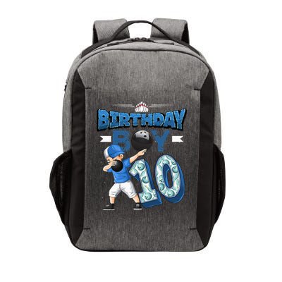 Dabbing Boy 10 Year Old Bowling Player 10th Birthday Party Vector Backpack