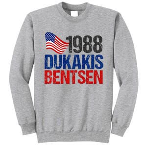 Dukakis Bentsen 1988 Retro Democrat Tall Sweatshirt