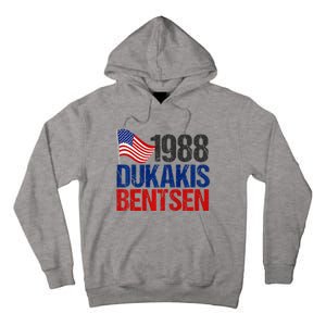 Dukakis Bentsen 1988 Retro Democrat Tall Hoodie