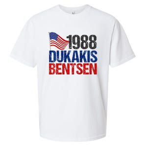 Dukakis Bentsen 1988 Retro Democrat Sueded Cloud Jersey T-Shirt