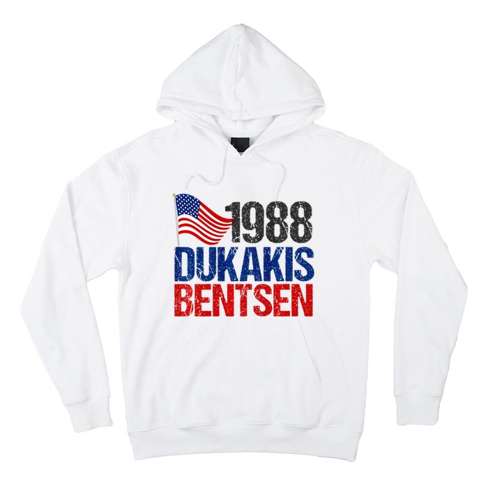 Dukakis Bentsen 1988 Retro Democrat Hoodie