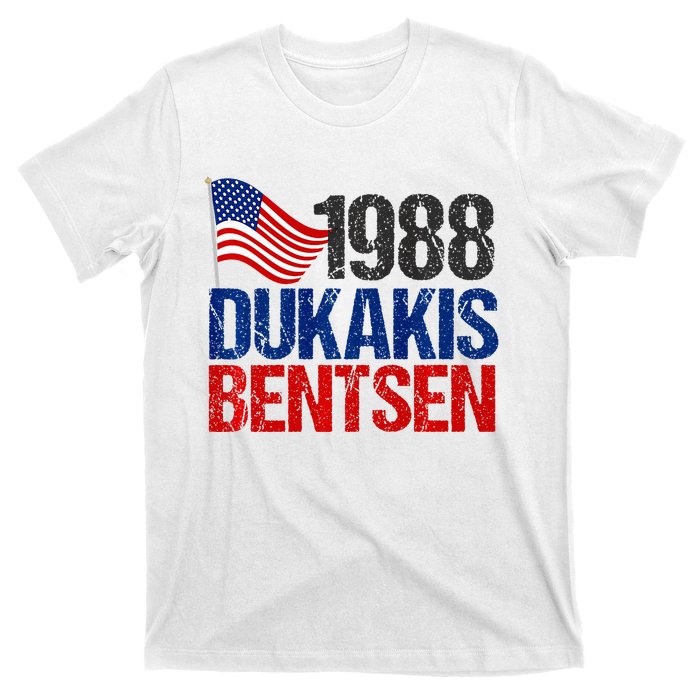 Dukakis Bentsen 1988 Retro Democrat T-Shirt