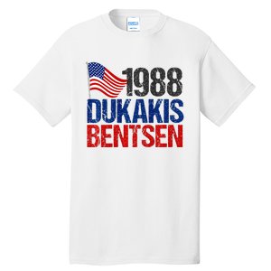 Dukakis Bentsen 1988 Retro Democrat Tall T-Shirt