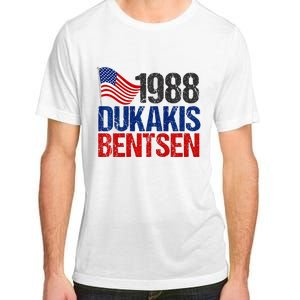 Dukakis Bentsen 1988 Retro Democrat Adult ChromaSoft Performance T-Shirt