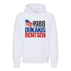 Dukakis Bentsen 1988 Retro Democrat Premium Hoodie