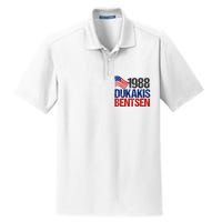 Dukakis Bentsen 1988 Retro Democrat Dry Zone Grid Polo