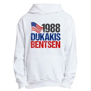 Dukakis Bentsen 1988 Retro Democrat Urban Pullover Hoodie