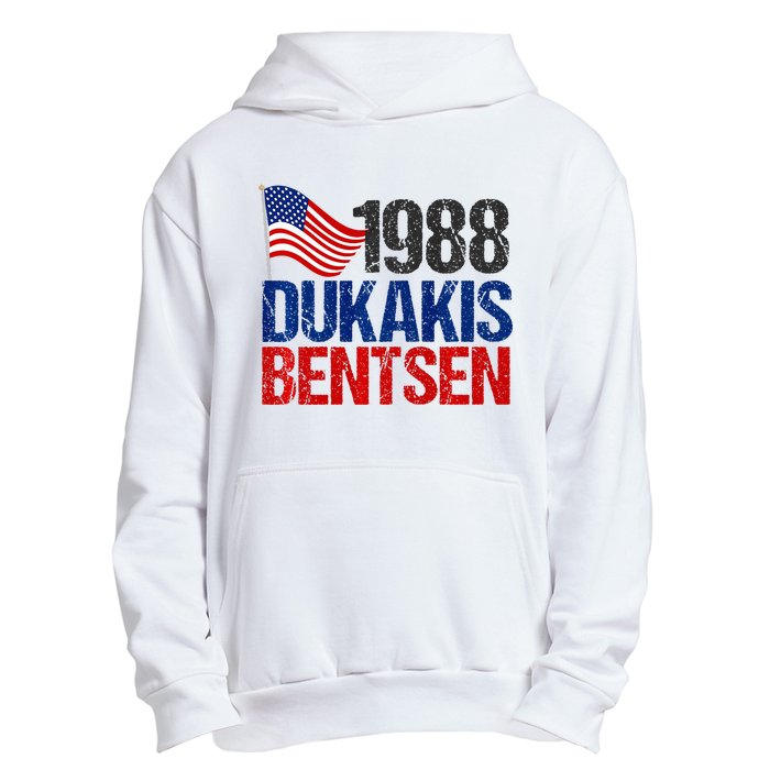 Dukakis Bentsen 1988 Retro Democrat Urban Pullover Hoodie