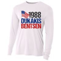 Dukakis Bentsen 1988 Retro Democrat Cooling Performance Long Sleeve Crew