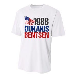 Dukakis Bentsen 1988 Retro Democrat Performance Sprint T-Shirt