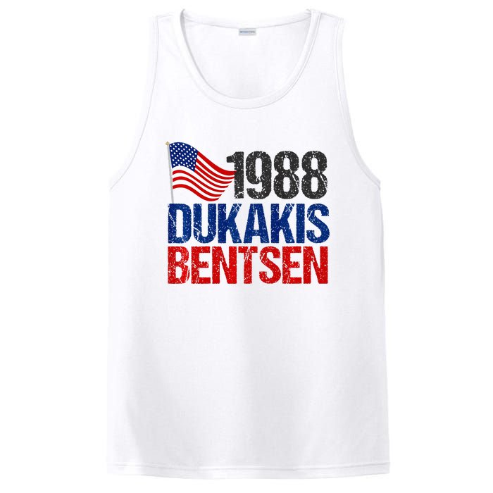 Dukakis Bentsen 1988 Retro Democrat PosiCharge Competitor Tank