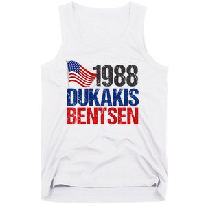 Dukakis Bentsen 1988 Retro Democrat Tank Top