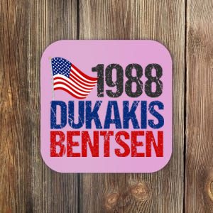 Dukakis Bentsen 1988 Retro Democrat Election Coaster