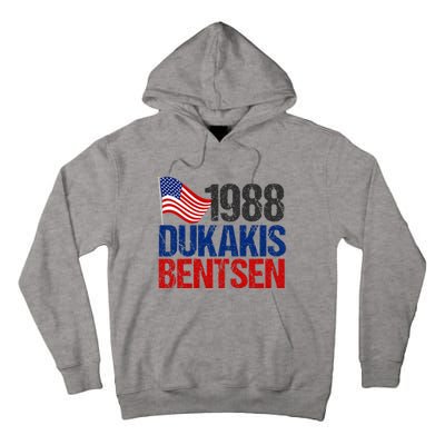 Dukakis Bentsen 1988 Retro Democrat Election Tall Hoodie