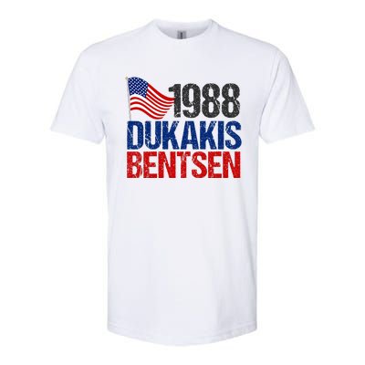 Dukakis Bentsen 1988 Retro Democrat Election Softstyle CVC T-Shirt