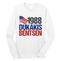 Dukakis Bentsen 1988 Retro Democrat Election Long Sleeve Shirt