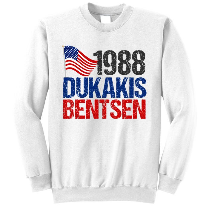 Dukakis Bentsen 1988 Retro Democrat Election Sweatshirt