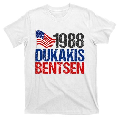 Dukakis Bentsen 1988 Retro Democrat Election T-Shirt