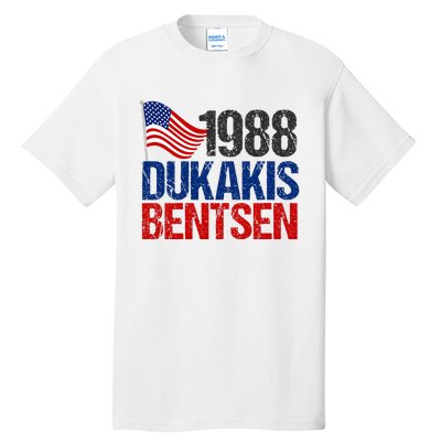 Dukakis Bentsen 1988 Retro Democrat Election Tall T-Shirt