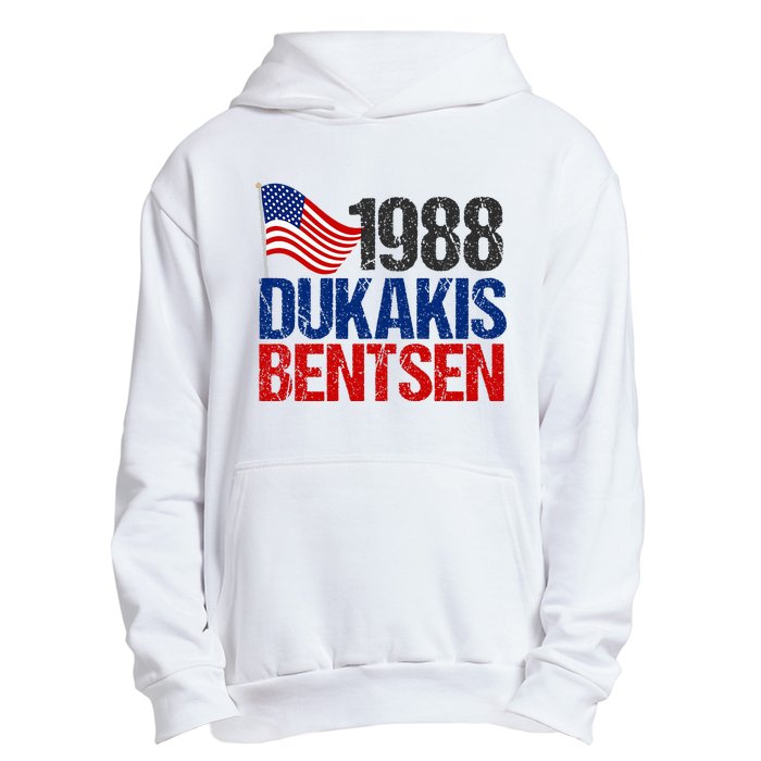 Dukakis Bentsen 1988 Retro Democrat Election Urban Pullover Hoodie