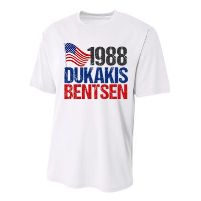 Dukakis Bentsen 1988 Retro Democrat Election Performance Sprint T-Shirt