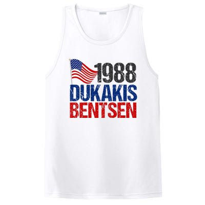 Dukakis Bentsen 1988 Retro Democrat Election PosiCharge Competitor Tank