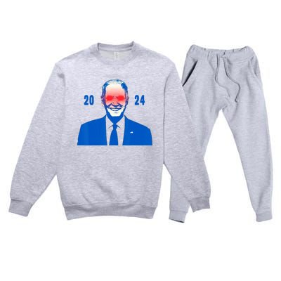 Dark Brandon 2024 Biden Funny new campaign Premium Crewneck Sweatsuit Set