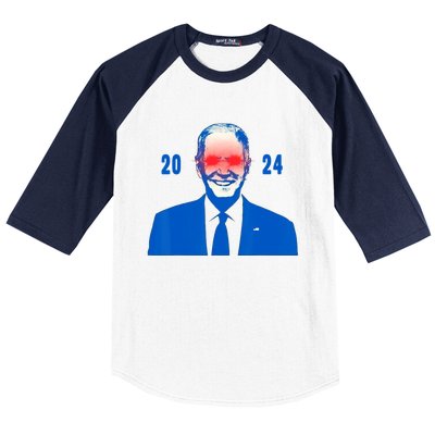 Dark Brandon 2024 Biden Funny new campaign Baseball Sleeve Shirt