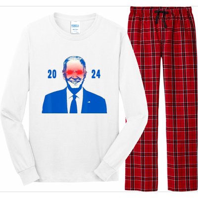 Dark Brandon 2024 Biden Funny new campaign Long Sleeve Pajama Set