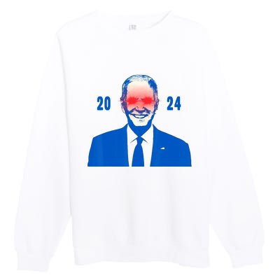 Dark Brandon 2024 Biden Funny new campaign Premium Crewneck Sweatshirt