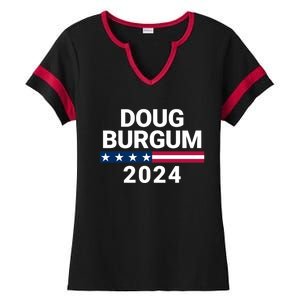 Doug Burgum 2024 Doug Burgum For Presidential Election Ladies Halftime Notch Neck Tee