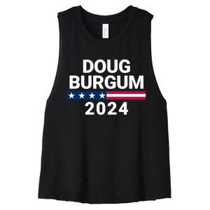 Doug Burgum 2024 Doug Burgum For Presidential Election Women's Racerback Cropped Tank