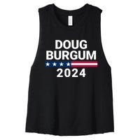 Doug Burgum 2024 Doug Burgum For Presidential Election Women's Racerback Cropped Tank