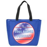 Doug Burgum 2024 Doug Burgum For Presidential Election Zip Tote Bag