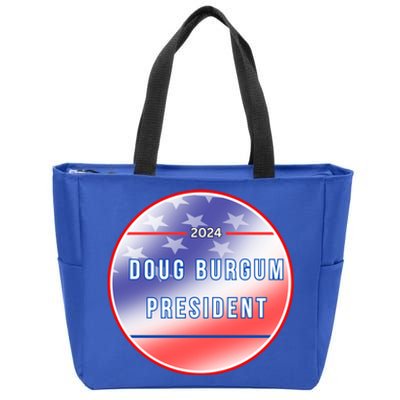 Doug Burgum 2024 Doug Burgum For Presidential Election Zip Tote Bag